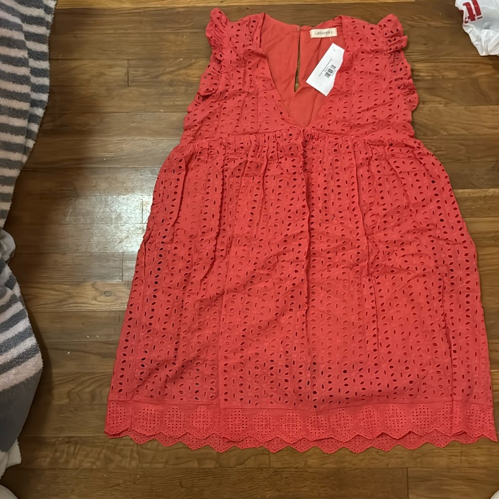Coral romper.